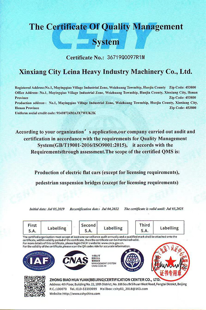 Сертифікат системи управління якістю